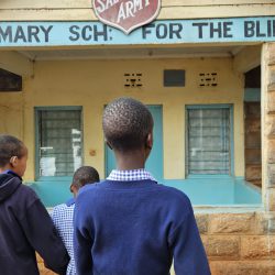 Visiting a school for children with visual impairment